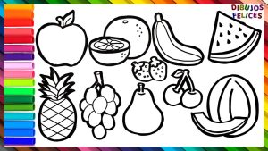 Cómo dibujar 5 frutas