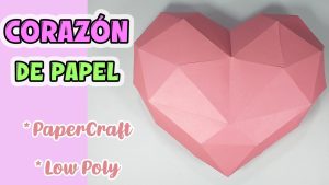 Cómo hacer un corazón 3d con cartón