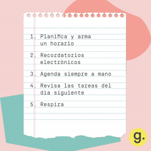Cómo organizar el día a día