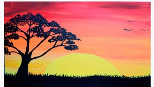 Cómo se hace un atardecer con colores