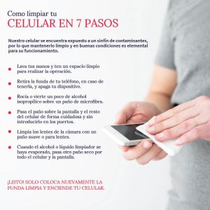 Cómo se limpia el teléfono móvil