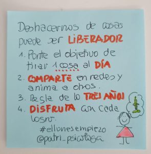 Cómo tirar lo que no necesito