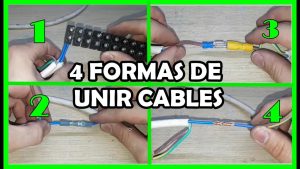 Cómo unir 4 cables eléctricos