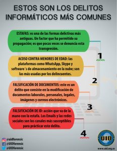 Cuál es el delito informático más comun