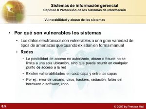 Por qué los sistemas son vulnerables