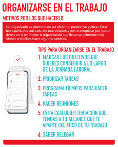 Qué pasa si no eres organizado