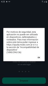 Qué quiere decir se ha detectado un riesgo de seguridad en el dispositivo ua599