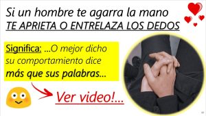 Qué significa cuando un hombre le aprieta la mano a una mujer